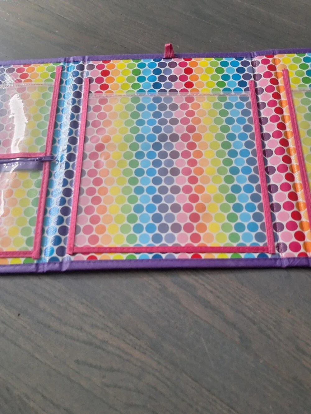 Lisa Frank Trifold Binder Folder Organizer 